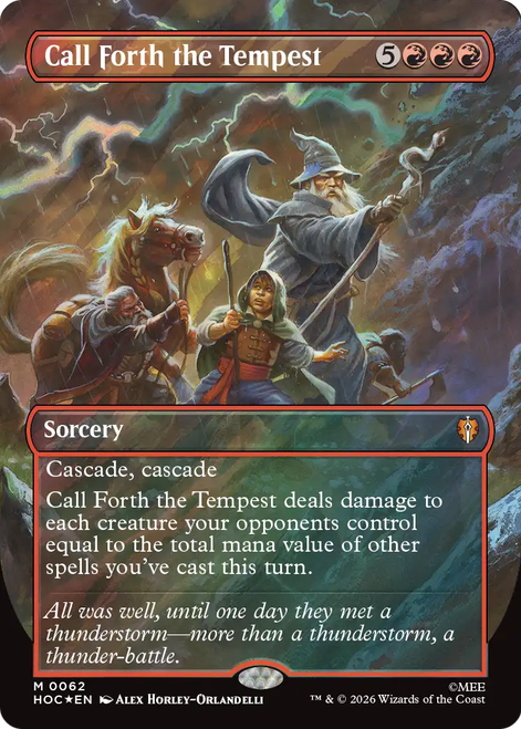 Call Forth the Tempest (Borderless Art Surge Foil) | The Hobbit Commander、Magic: The Gathering、kayou