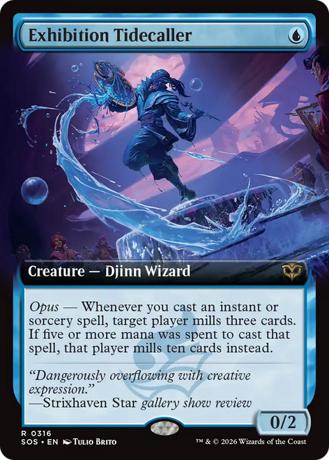 Exhibition Tidecaller (Extended Art Foil) | Secrets of Strixhaven、Magic: The Gathering、kayou