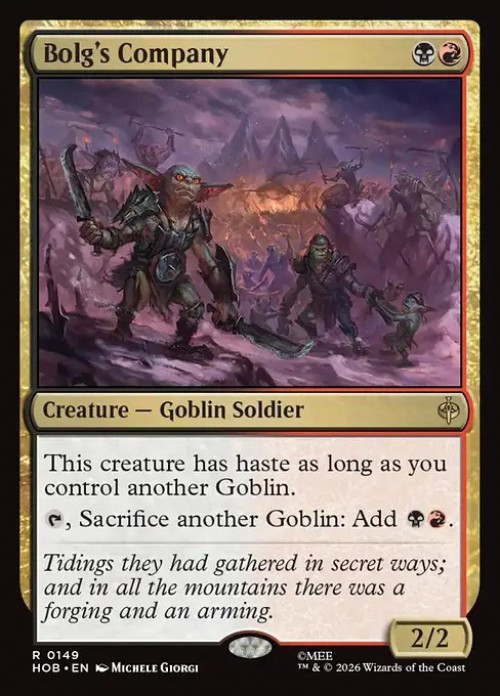 MtG The Hobbit Rare Bolg's Company #149、ToyWiz、kayou