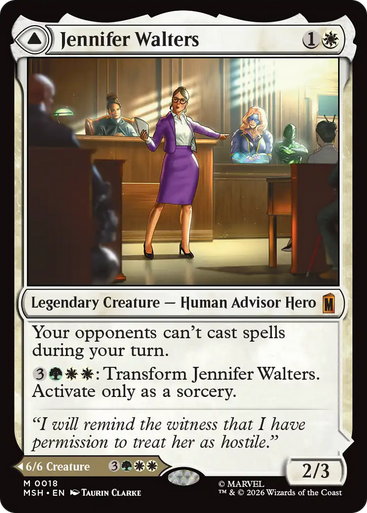 Jennifer Walters//The Sensational She-Hulk (Foil) | Marvel Super Heroes、Magic: The Gathering、kayou