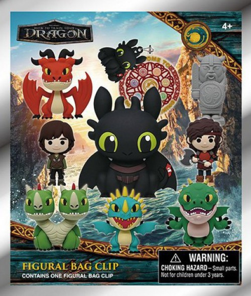 3D Figural Foam Bag Clip How to Train Your Dragon Series 2 Mystery Pack 1 RANDOM Figure、ToyWiz、kayou