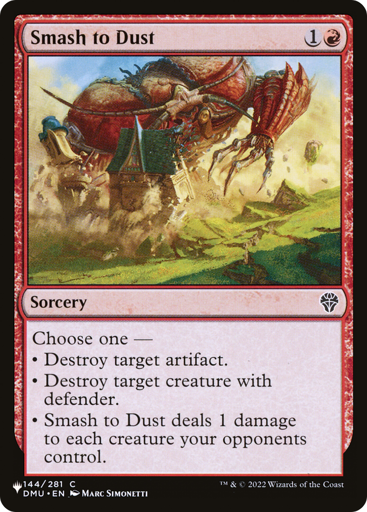 Smash to Dust (LIST-144/281) - The List、Wizards of the Coast、kayou