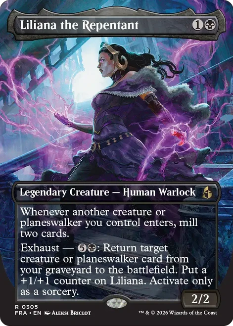 Liliana the Repentant (Borderless Echoed Pairs) | Reality Fracture、Magic: The Gathering、kayou