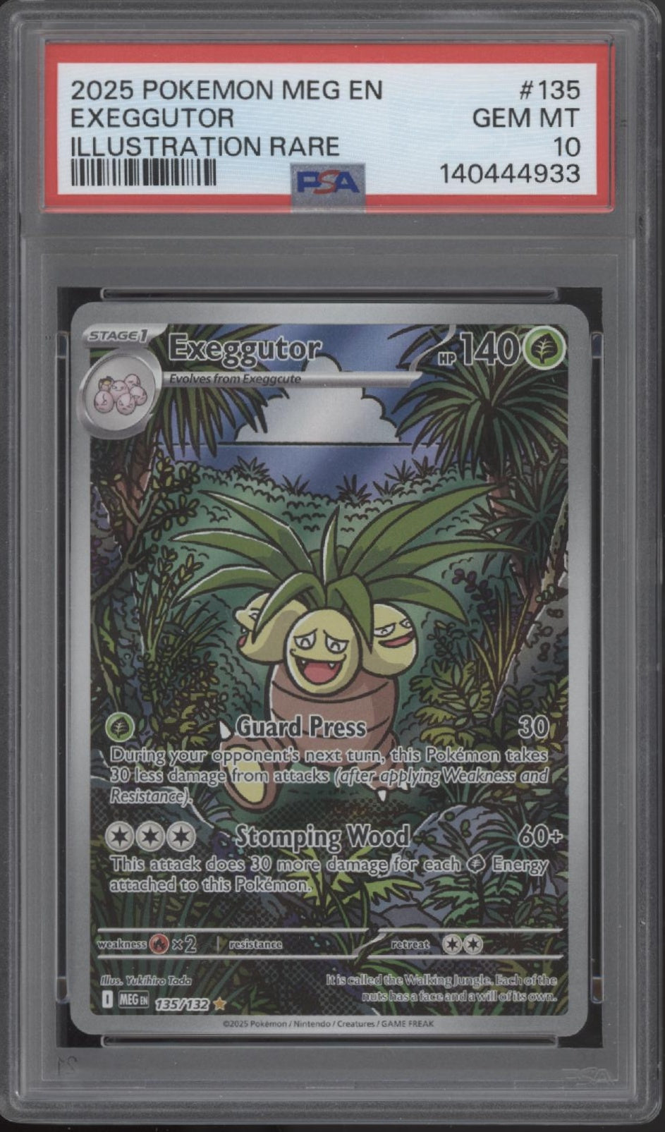 Exeggutor Pokemon Mega Evolution Illustration Rare #135 PSA 10、Collector Store LLC Gaming、kayou