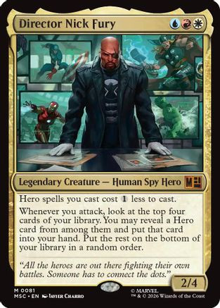 Director Nick Fury (MSC-081) - Commander: Marvel Super Heroes、Wizards of the Coast、kayou