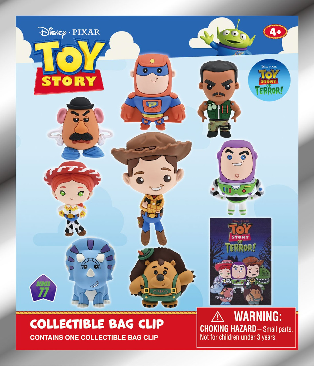 Disney 3D Figural Foam Bag Clip Toy Story of Terror Series 77 Mystery Pack 1 RANDOM Figure (Pre-Order ships March)、ToyWiz、kayou