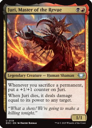 Juri, Master of the Revue (EOC-119) - Commander: Edge of Eternities、Wizards of the Coast、kayou