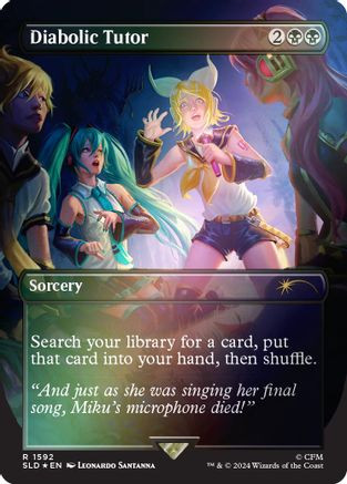 Diabolic Tutor (1592) (Rainbow Foil) (SLD-1592) - Secret Lair Drop Series Foil、Wizards of the Coast、kayou