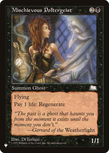 Mischievous Poltergeist (LIST-) - The List、Wizards of the Coast、kayou