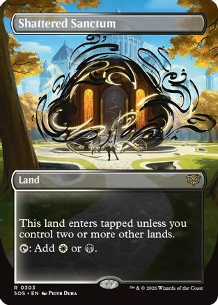 Shattered Sanctum (Borderless) (SOS-303) - Secrets of Strixhaven、Wizards of the Coast、kayou