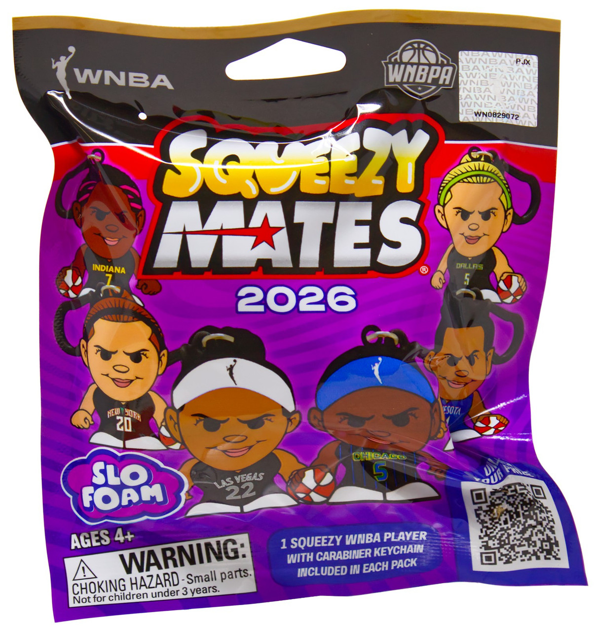 WNBA SqueezyMates 2026 Women's Basketball Mystery Pack 1 Figure、ToyWiz、kayou