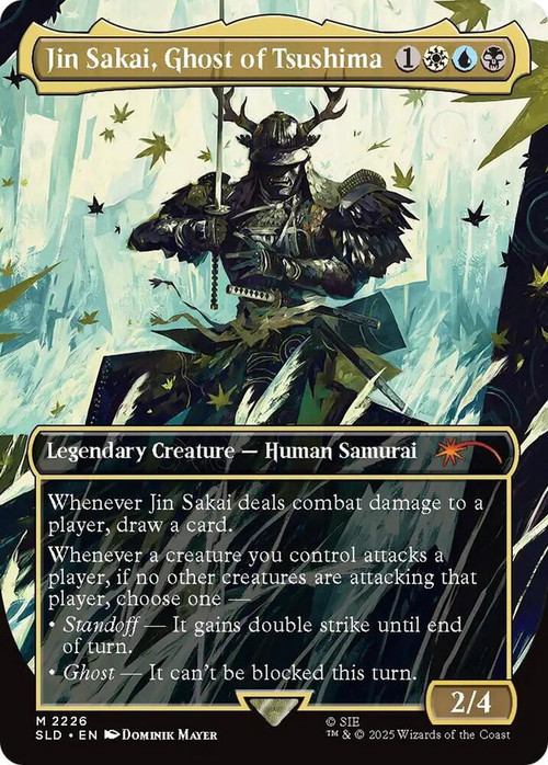 MtG Secret Lair Drop Series Promo Jin Sakai, Ghost of Tsushima #2226、ToyWiz、kayou