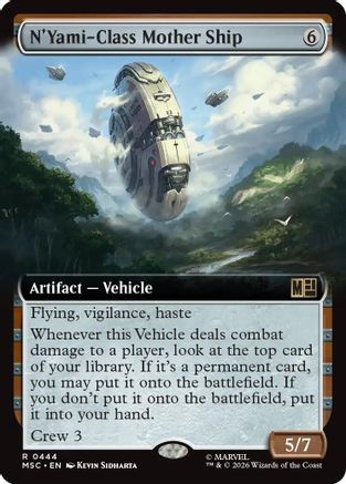 N'Yami-Class Mother Ship (Extended Art) (MSC-444) - Commander: Marvel Super Heroes、Wizards of the Coast、kayou