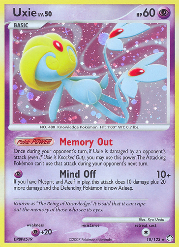 Uxie 18/123 - Mysterious Treasures Holofoil (HP)、The Pokémon Company、kayou