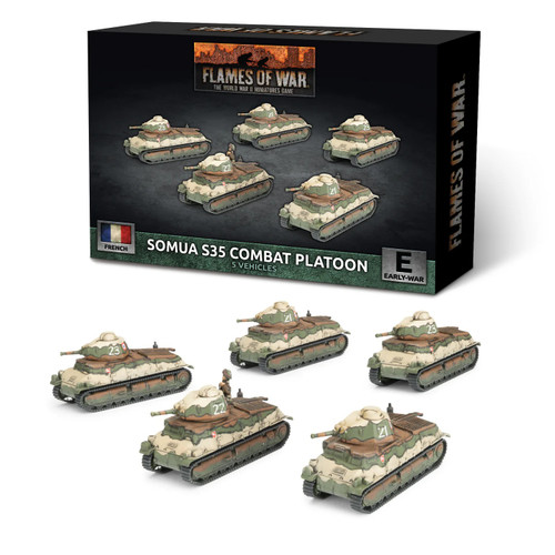 Flames of War - French: Somua S35 Combat Tank Platoon、Gale Force Nine、kayou