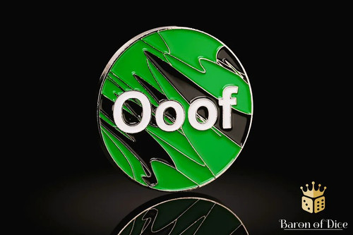 Baron Of Dice Objective Marker - Ooof (Green) 40mm、ToyWiz、kayou
