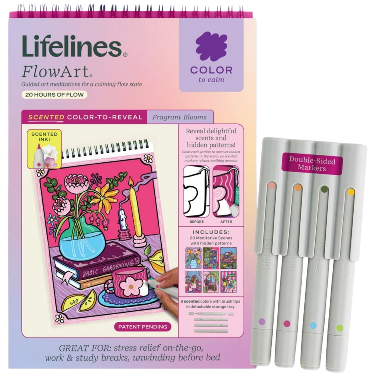 Lifelines FlowArt: Color-to-Reveal - Fragrant Blooms - Scented Ink、Lifelines、kayou