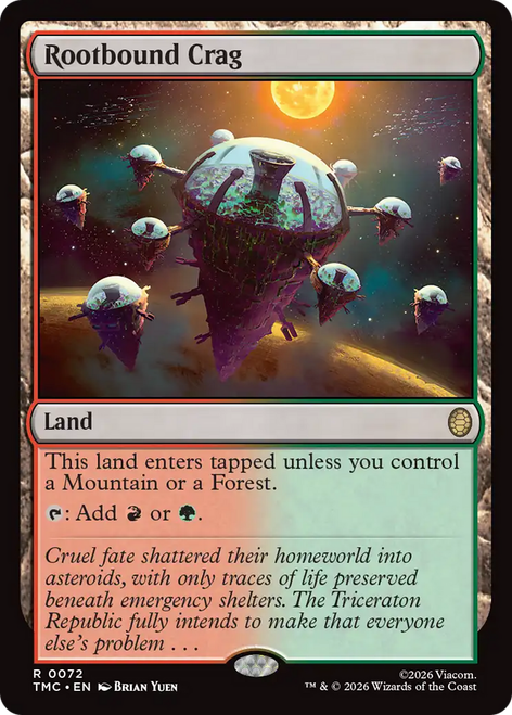 Rootbound Crag (Surge Foil) | Teenage Mutant Ninja Turtles Eternal、Magic: The Gathering、kayou