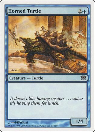 Horned Turtle (9ED-081) - 9th Edition、Wizards of the Coast、kayou