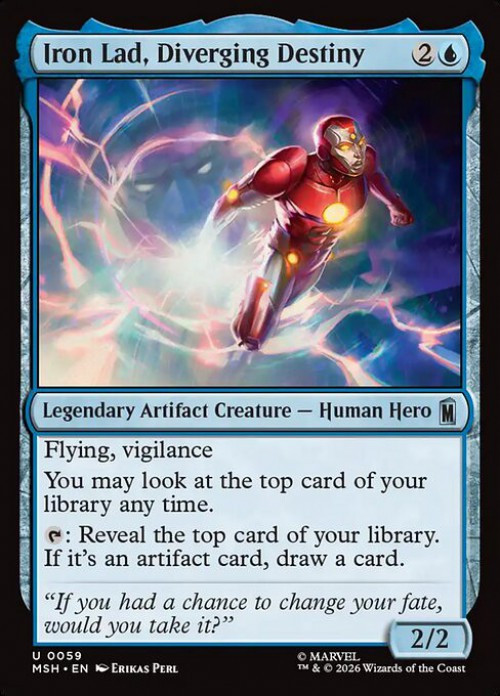 MtG Marvel Super Heroes Uncommon Iron Lad, Diverging Destiny #59、ToyWiz、kayou