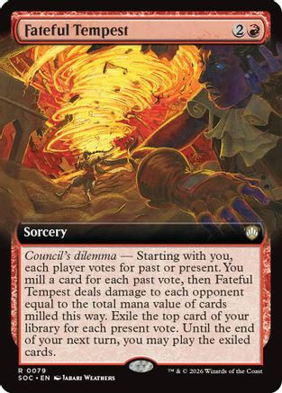 Fateful Tempest (Extended Art) (SOC-079) - Commander: Secrets of Strixhaven、Wizards of the Coast、kayou