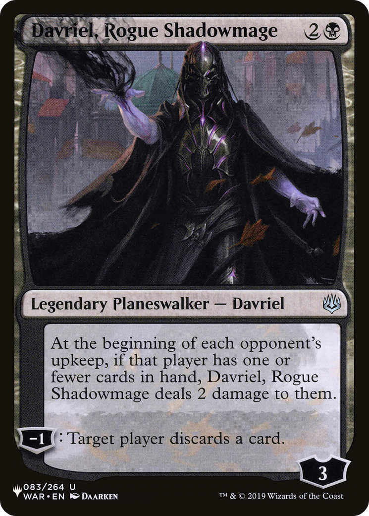 Davriel, Rogue Shadowmage (LIST-083/264) - The List、Wizards of the Coast、kayou