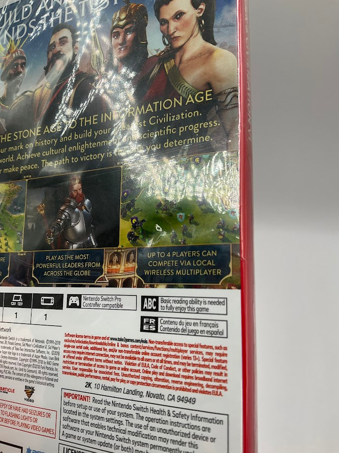Sid Meier's Civilization VI Nintendo Switch Sealed、Collector Store LLC - VG、kayou