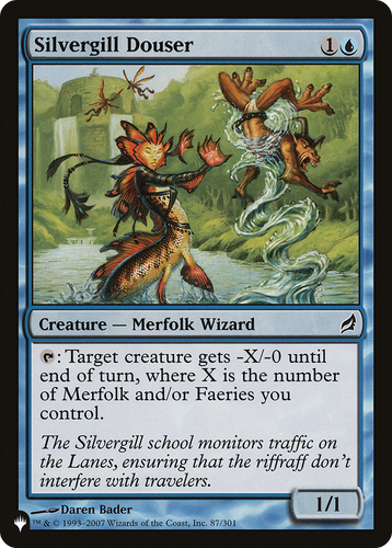 Silvergill Douser (LIST-87/301) - The List、Wizards of the Coast、kayou