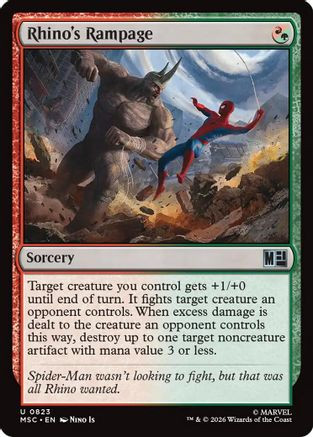 Rhino's Rampage (MSC-823) - Commander: Marvel Super Heroes Foil、Wizards of the Coast、kayou