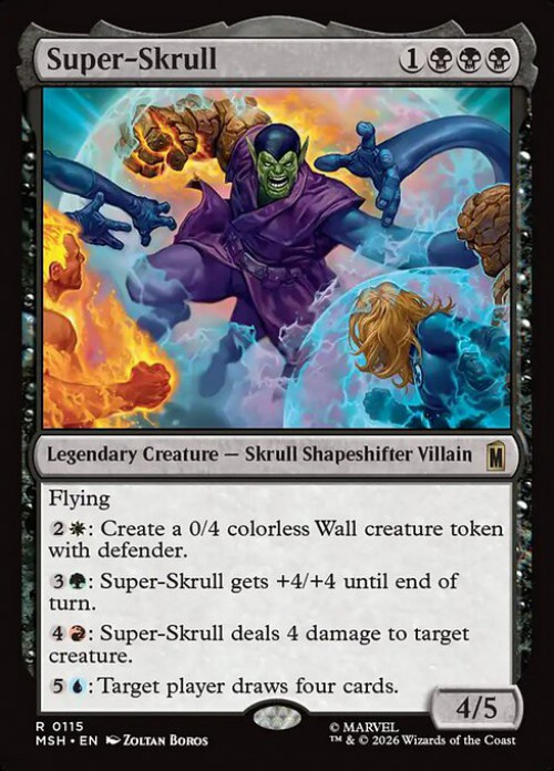 MtG Marvel Super Heroes Rare FOIL Super-Skrull #115、ToyWiz、kayou