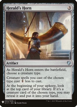 Herald's Horn (LIST-053) - The List Reprints、Wizards of the Coast、kayou