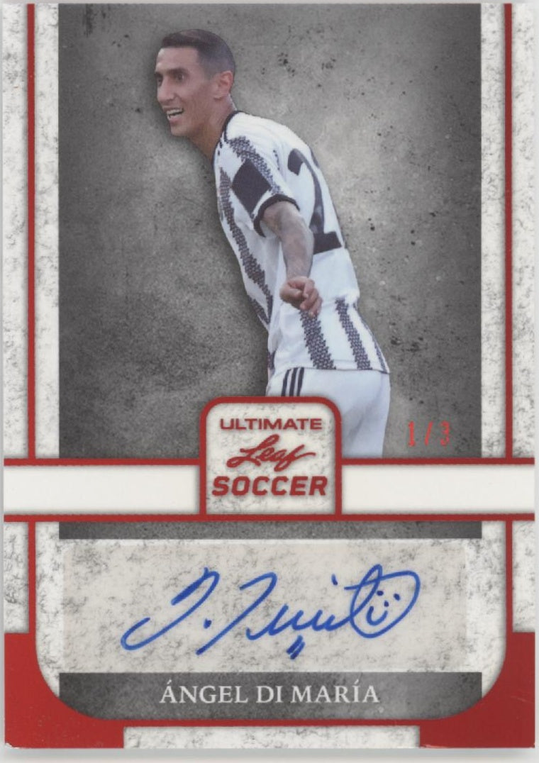 Angel Di Maria 2022 Leaf Ultimate Red Auto 1/3 #BA-ADM、Collector Store LLC、kayou