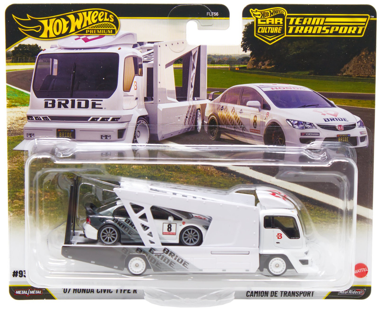 Hot Wheels Car Culture Team Transport '07 Honda Civic Type R & Kousoku Haluer Diecast Car、ToyWiz、kayou