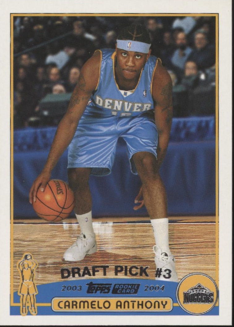 Carmelo Anthony 2003-04 Topps Draft Pick #3 RC #223、Collector Store LLC、kayou