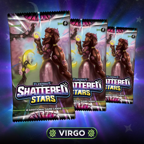 Elestrals Trading Card Game Shattered Stars Virgo Booster 3-Pack Bundle、ToyWiz、kayou