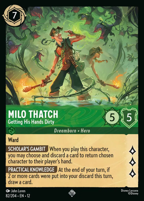 Milo Thatch - Getting His Hands Dirty (Foil) | Wilds Unknown、Disney Lorcana、kayou