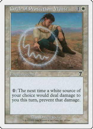 Circle of Protection: White (7ED-010) - 7th Edition、Wizards of the Coast、kayou