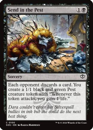 Send in the Pest (SOS-100) - Secrets of Strixhaven Foil、Wizards of the Coast、kayou