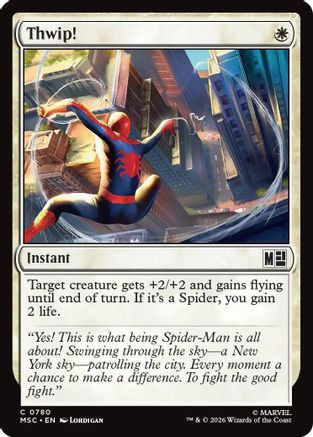 Thwip! (MSC-780) - Commander: Marvel Super Heroes Foil、Wizards of the Coast、kayou