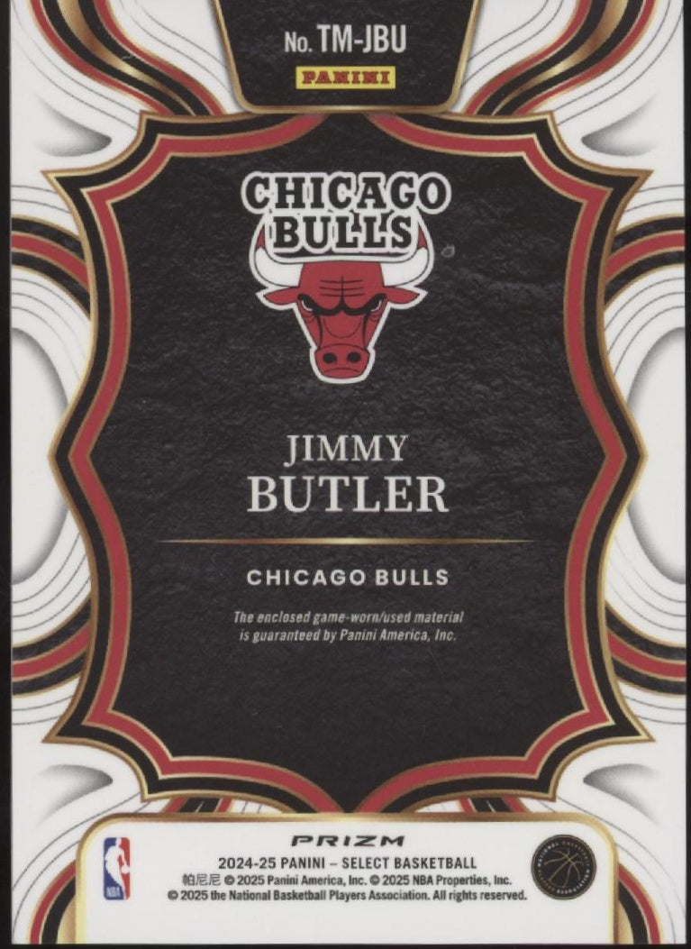Jimmy Butler 2024-25 Panini Select Prizm Swatch #TM-JBU、Collector Store LLC、kayou