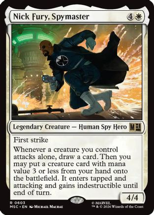 Nick Fury, Spymaster (MSC-603) - Commander: Marvel Super Heroes、Wizards of the Coast、kayou