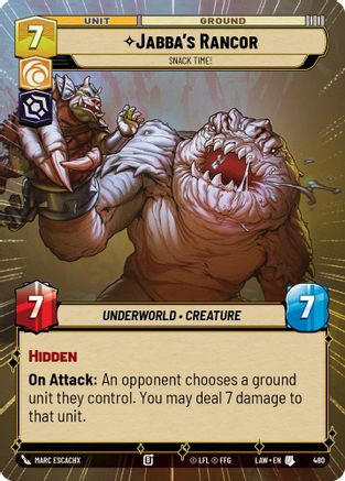 Jabba's Rancor - Snack Time! (Hyperspace) (480) - A Lawless Time、Fantasy Flight Games、kayou