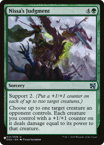 Nissa's Judgment (LIST-021/076) - The List、Wizards of the Coast、kayou