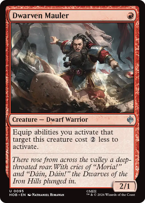 Dwarven Mauler (Foil) | The Hobbit、Magic: The Gathering、kayou