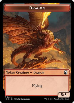 Dragon // Treasure Double-Sided Token (M3C-12 // 34) - Modern Horizons 3 Commander、Wizards of the Coast、kayou