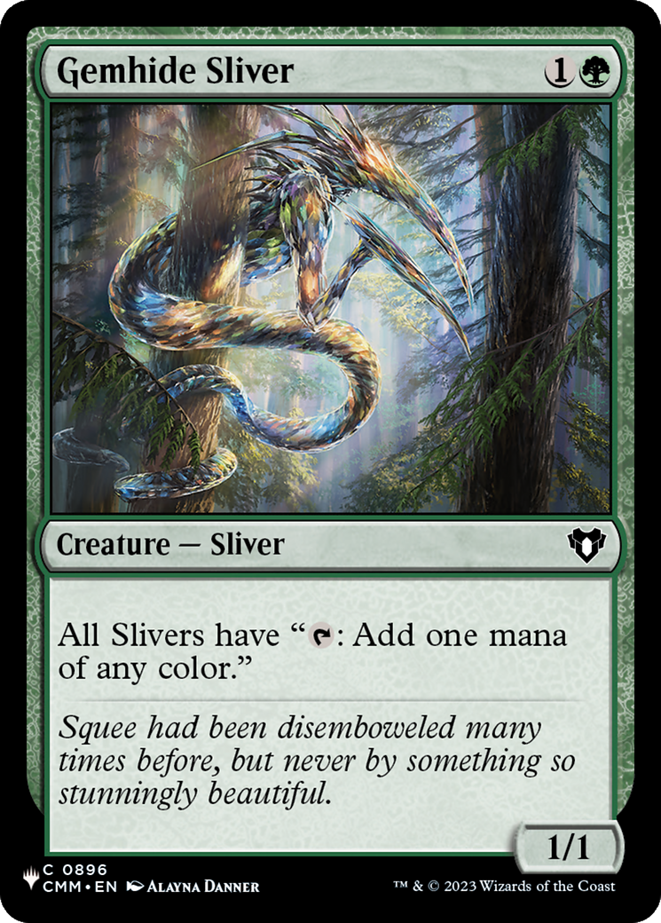 Gemhide Sliver (CMM) (LIST-896) - The List、Wizards of the Coast、kayou