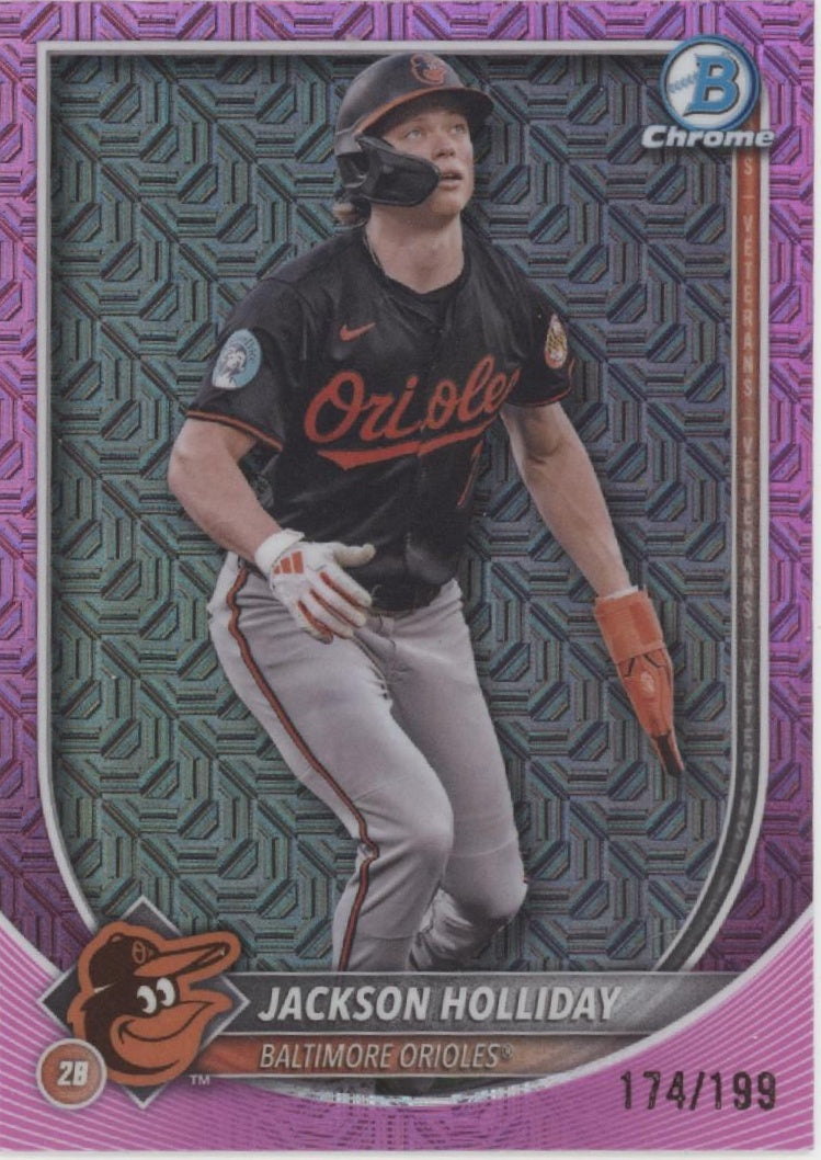 Jackson Holiday 2025 Bowman Chrome Fuchsia Mojo Refractor 174/199 #77、Collector Store LLC、kayou