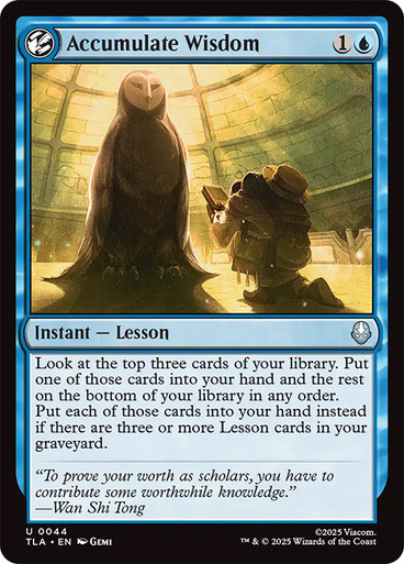 Accumulate Wisdom、Magic: The Gathering、kayou