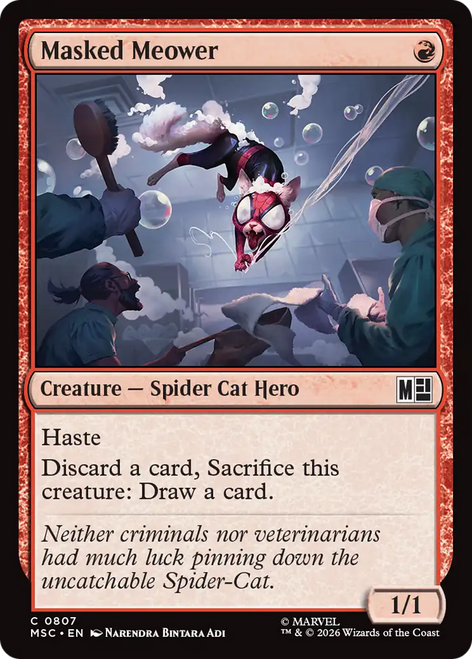 Masked Meower (Foil) | Marvel Super Heroes Commander、Magic: The Gathering、kayou