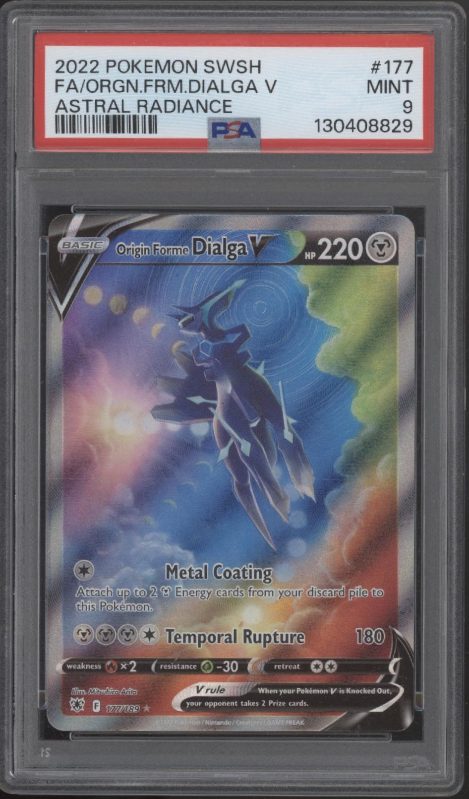 Origin Forme Dialga V Pokemon Astral Radiance Full Art #177 PSA 9、Collector Store LLC Gaming、kayou